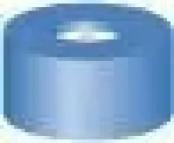 Capsule N 11 PE bleue trou silicone blanc/PTFE bleu entaillé en croix x 100
