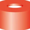 Capsule N 11 PE rouge trou silicone blanc/PTFE rouge 45° 1,0 mm x 100