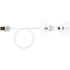 Capteur SpO2 RD Set CS-2 doigt adulte UU, 60 cm poids sup à 30 kg - l. 60 cm - 1 boîte de 20 unités