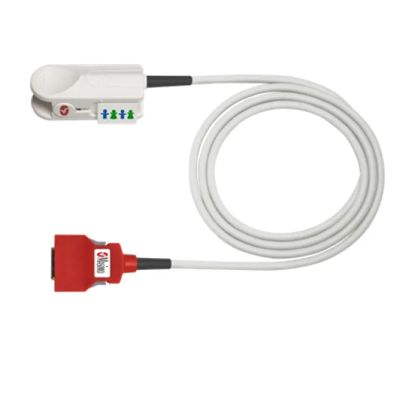 Capteur SpO2 Red DCIP-dc3 pédiatrique à connexion directe poids 10 à 50 kg, longueur de câble 90 cm - l'unité