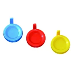 Capuchon coiffant plat en PE Ø 12 mm rouge x 1000