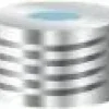 Capuchon N 18 à visser magnétique argent trou silicone bleu transparent/PTFE blanc x 100