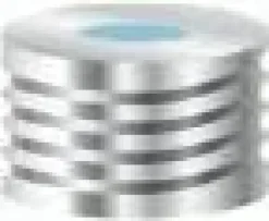 Capuchon N 18 à visser magnétique argent trou silicone bleu transparent/PTFE blanc x 100