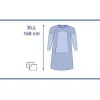 Casaque renforcée type SMS Advanced - manches raglan - taille XLL - 1 carton de 20