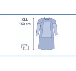 Casaque renforcée type SMS Advanced - manches raglan - taille XLL - 1 carton de 20
