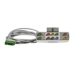 Câble connexion ECG 12D JC-900P - l. 3 m pour raccordement électrodes pré-câblées connecteur DIN Vitrode V - l'unité