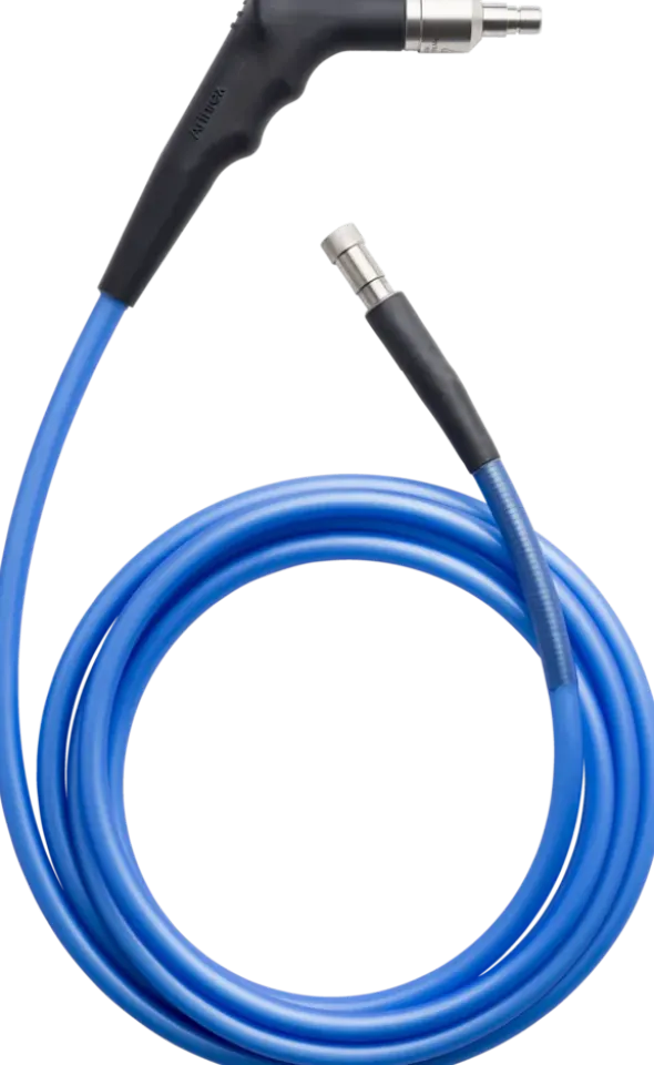 Câble de lumière froide - bleu - source et sortie Wolf Ø 5 mm x L 2.7 m