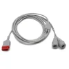 Câble de pression invasive double pour tête de pression invasive Edwards LS TruWave IP - l. 3,6 m - l'unité