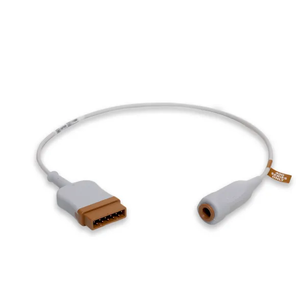 Câble de T°C GE simple - l. 0,5 m - série 400 pour sondes réutilisables - l'unité