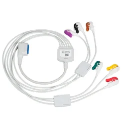 Câble d'extension 6 brins, standards ERC, longueur de 2 m, pour précordiales pour ECG 12D