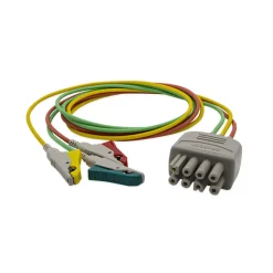 Câble d'électrode ECG à 3 dérivations BR-903P - clip - l. 0,8 m - l'unité