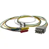 Câble d'électrode ECG 6-dériv [BR-906P], à clip, longueur de 80cm