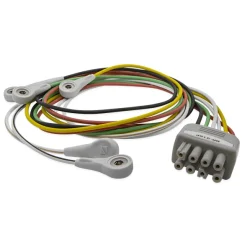 Câble d'électrode ECG 6-dériv [BR-916P], à pression, longueur de 80cm
