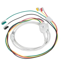 Câble ECG 4 brins, standards ERC, longueur de 3.4 m, avec connexion pour câble 6 brins (non fourni) pour ECG 12D