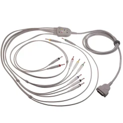 Câble embase et fouet monobloc 10 brins pour MAC IEC - terminaison fiche banane - l'unité