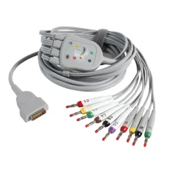 Câble embase et fouet monobloc 10 brins pour MAC IEC - terminaison fiche banane - l'unité