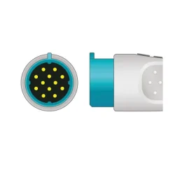 Câble IEC monobloc 3 brins à pince - pour moniteur Physiocontrol LP12 - l. 3,3 m - 1 pack de 10