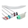 Câble IEC monobloc 5 brins à pince - pour moniteur Mindray Beneview - l. 3,3 m - 1 pack de 10