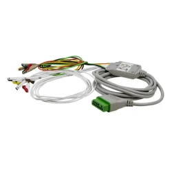 Câble patient 12 dérivations pour 10 électrodes BJ-900P - base de câble + 10 brins - l'unité