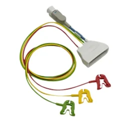 Câble patient ECG + SpO2 3 fils réutilili - termin à pince pour télémétrie MX40 - l. 85 cm - 1 sachet de 1 câble