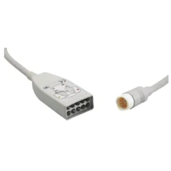 Câble tronc ECG 10 fils (5+5), connecteur 12 broches, longueur de 2.7 m