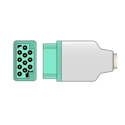 Câble tronc IEC 5 voies - pour moniteur GE Healthcare Dash - l. 2,5 m - 1 pack de 10 câbles
