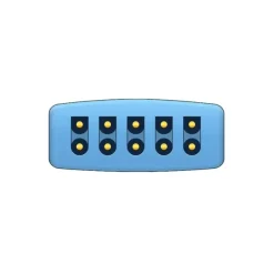 Câble tronc IEC 5 voies - pour moniteur GE Healthcare Dash - l. 2,5 m - 1 pack de 10 câbles