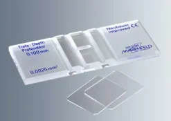 Cellule à numération de NEUBAUER modifiée double avec lignes foncés sans pince x 1