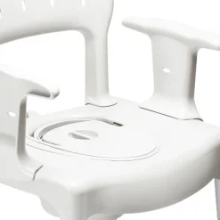 Chaise Etac Swift Commode - 3 en 1 : chaise de douche, chaise percée, rehausseur de toilettes - livré avec accoudoi