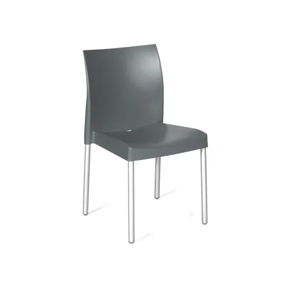 Chaise 4 pieds Chips - structure en polypropylène - lot de 4 - empilable par 5