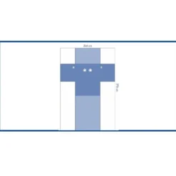 Champ de soins pour angiographie - 4 fenêtres - 244 x 370 cm - 1 carton de 10