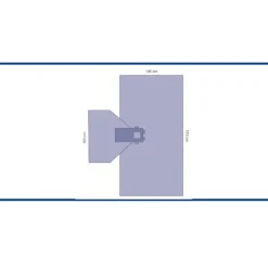 Champ de soins pour main - fenêtre élastique ø 3cm - 196 x 373 cm - 1 carton de 12