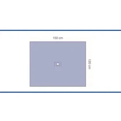 Champ de soins - 150 x 120 cm - avec fenêtre adhésive 10 x 7 cm - 1 carton de 60