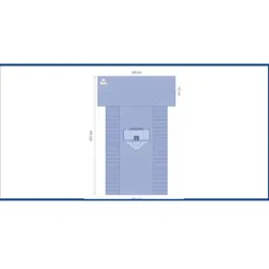 Champ en T pour arthroscopie - 234/295 x 447 cm - 1 carton de 8