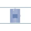 Champ fendu en U - 196 x 274 cm - 1 carton de 12