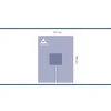 Champ fendu en U - 147 x 196 cm - 1 carton de 24