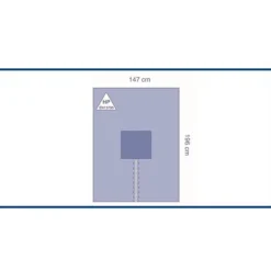 Champ fendu en U - 147 x 196 cm - 1 carton de 24