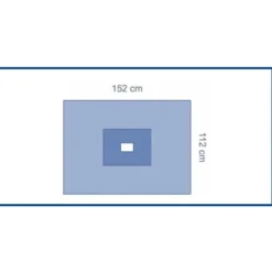 Champ fenêtré bilaminé - renfort absorbant - 152 x 112 cm - 1 carton de 32