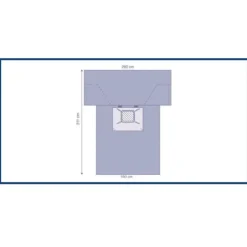 Champ pour césarienne - avec poche 360° - 190/260 x 310 cm - 1 carton de 8