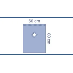 Champ pour péridurale - fenêtré - 60 x 80 cm - 1 carton de 180