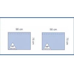 Champs latéraux trilaminés - adhésifs - 75 x 98 cm - 1 carton de 36 paires