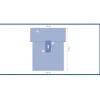 Champ universel pour rachis - 284/251 x 343 cm - 1 carton de 7