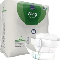 Change complet avec ceinture Abena wing L3 premium - 1 carton de 60 unités