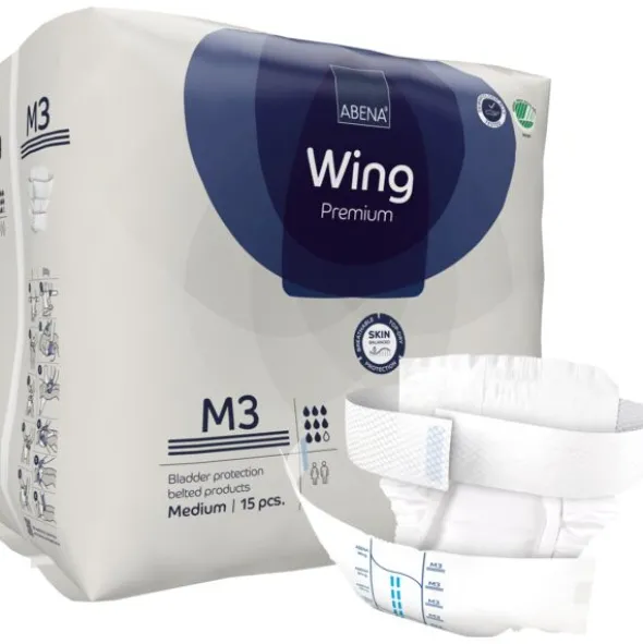 Change complet avec ceinture Abena wing M3 premium - 1 carton de 60 unités