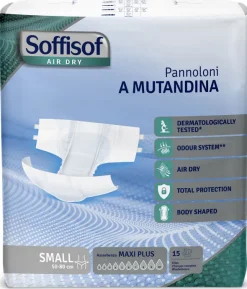 Change complet Soffisof Air Dry Maxi Plus 10 gouttes Taille S - 1 palette de 1080 unités