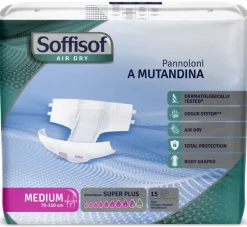 Change complet Soffisof AirDry Superplus 8,5 gouttes Taille M - 1 carton de 90 unités