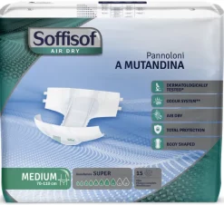Change complet Soffisof Air Dry Super 8 gouttes Taille M - 1 carton de 90 unités