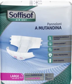Change complet Soffisof AirDry Superplus 8,5 gouttes Taille L - 1 palette de 1890 unités