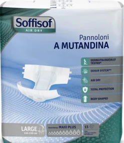 Change complet Soffisof Air Dry Maxi Plus 10 gouttes Taille L - 1 carton de 60 unités