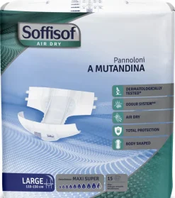 Change complet Soffisof AirDry MaxiSuper 9,5 gouttes Taille L - 1 palette de 1440 unités